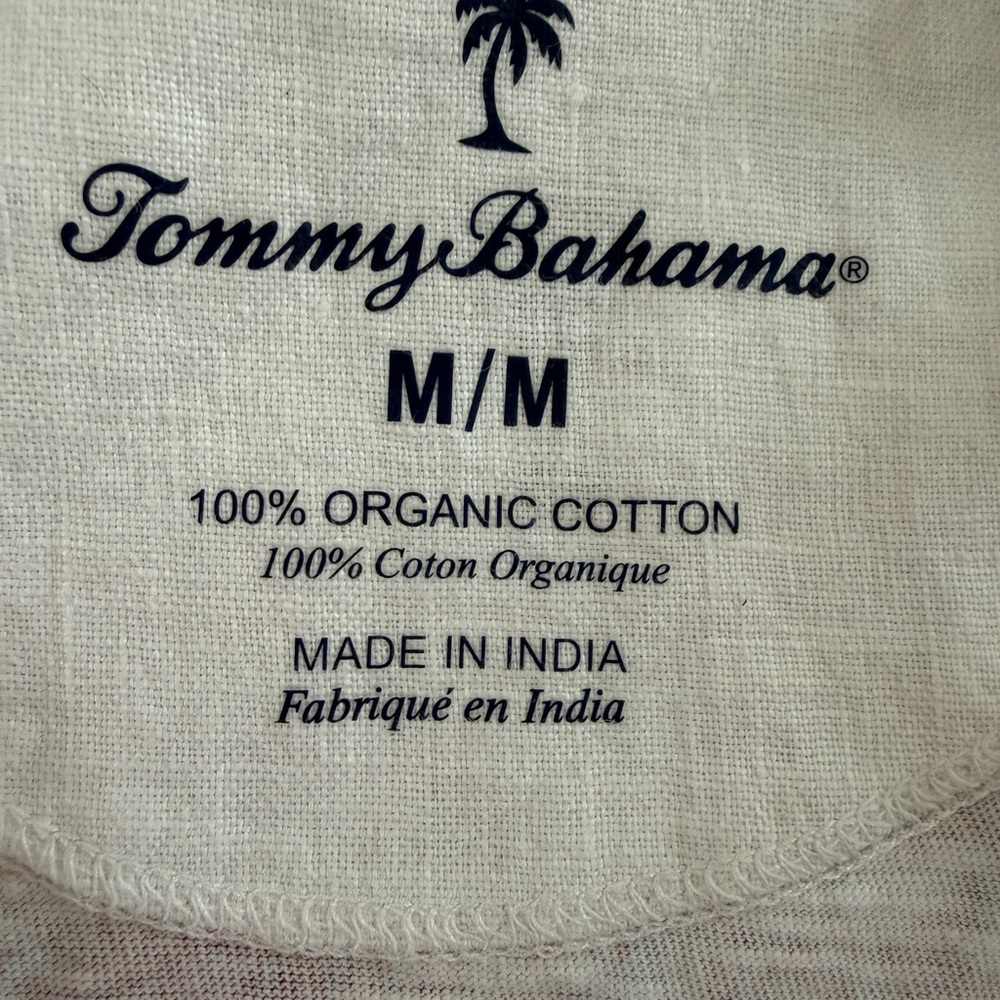 Tommy Bahama Prima Petals Striped Long Sleeve Top | Pink & White - Picture 8 of 9